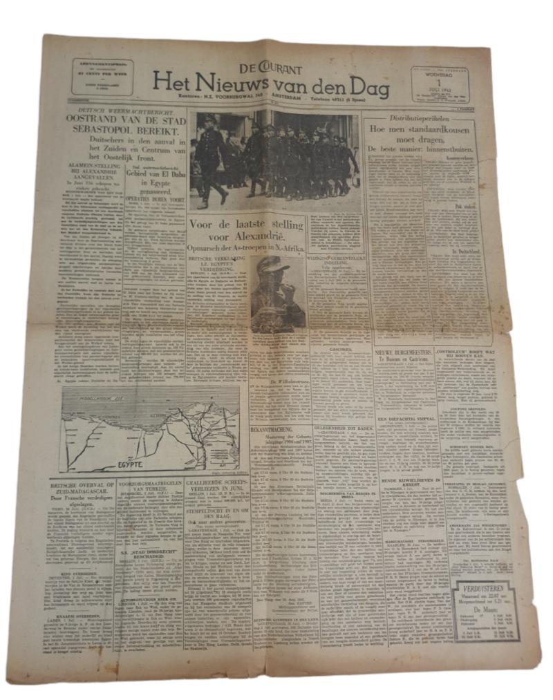 a Dutch ww2 newspaper in nice used condition the 