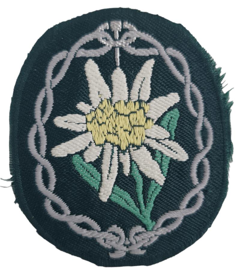 A Wehrmacht Gebirgsjäger Sleeve Edelweiss patch