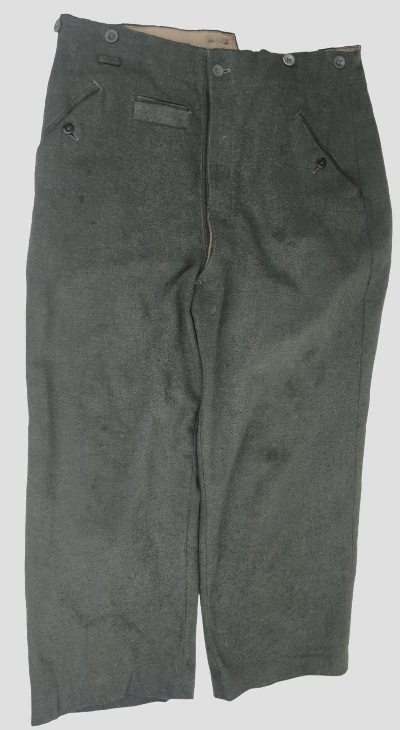 a wehrmacht m40 combat  field-grey wool  trousers
