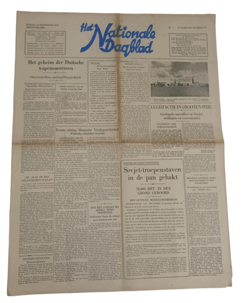 a Dutch ww2 newspaper  