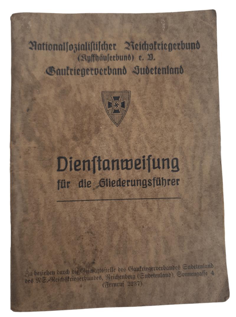 NS-Kriegerbund/Kyffhäuserbund Dienstanweisung für die Gliederungsführer