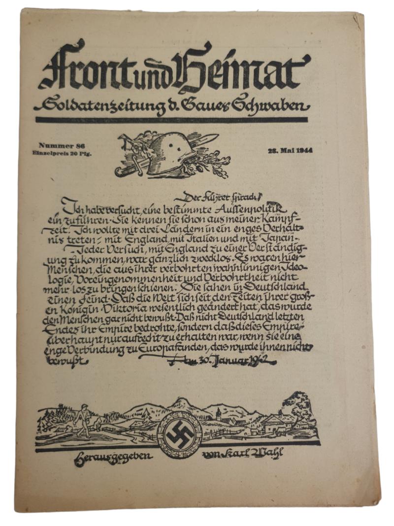 Wehrmacht field post newspaper 