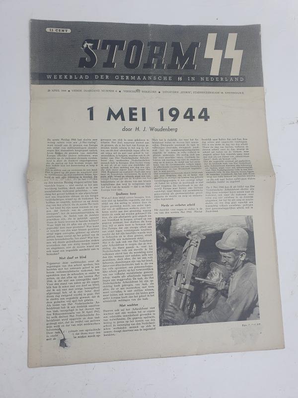 a dutch ww2 ss newspaper 