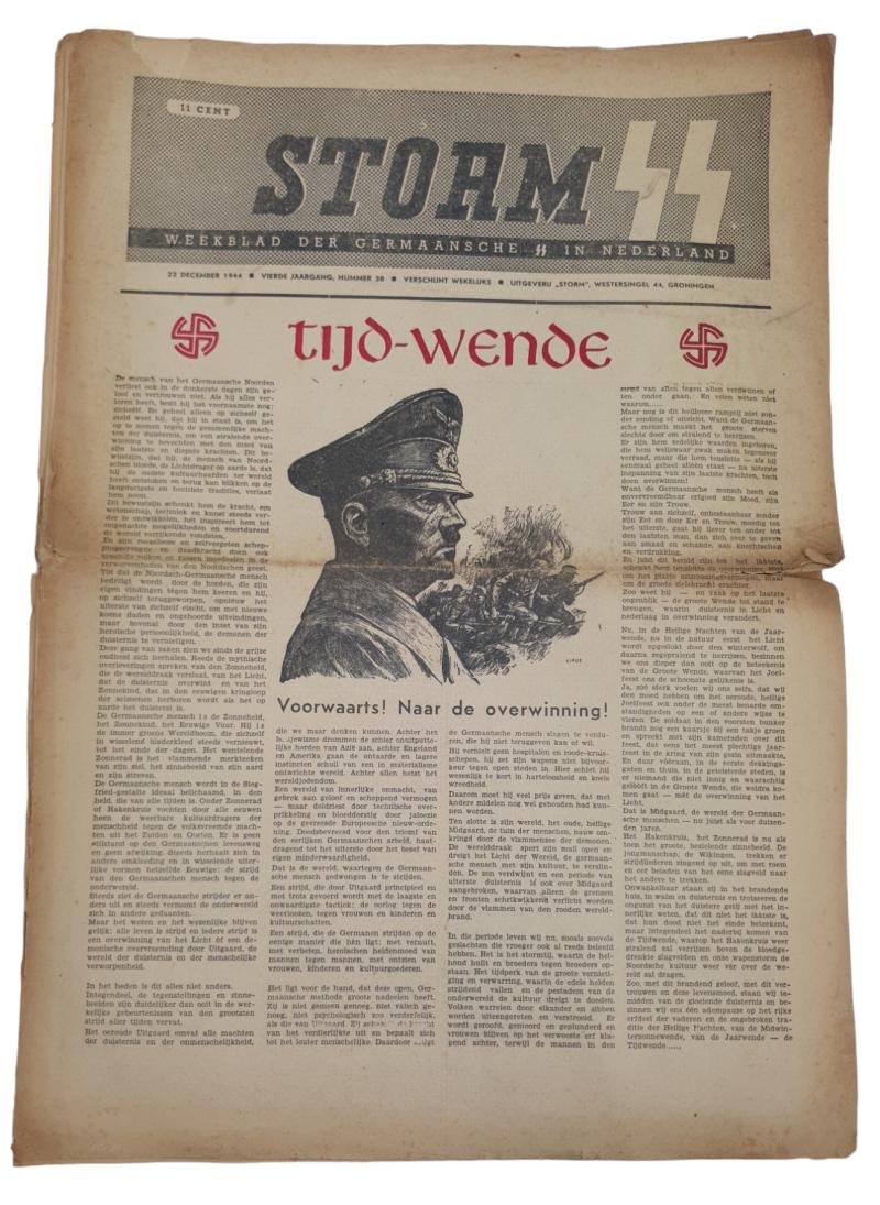 a dutch ww2 ss newspaper 