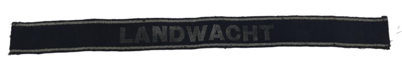 A WW2 Dutch Waffen-SS Cufftitle 'Landwacht'