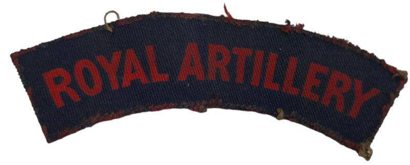 a ww2 Royal Artillery shoulder patch