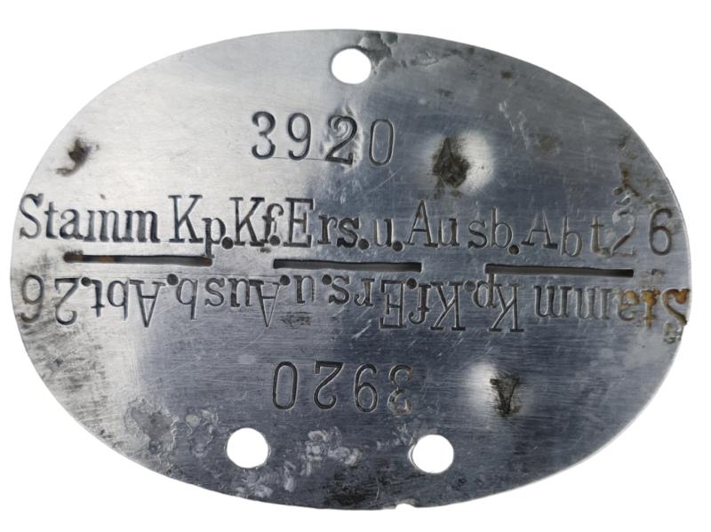 a wehrmacht Erkennungsmarke 