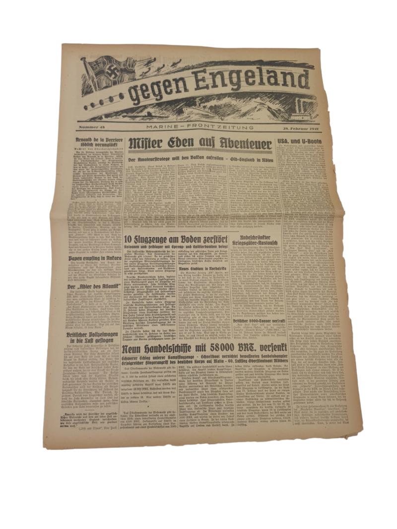 a german ww2 newspaper 
