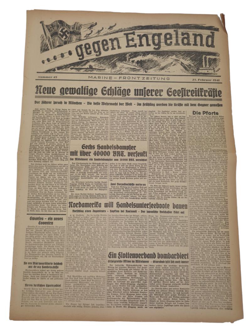 a german ww2 newspaper 
