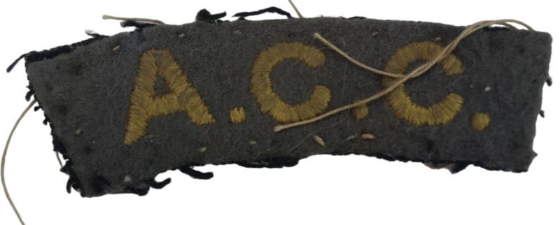 a british ww2 army catering corps shoulderpatch