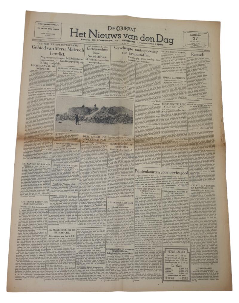 a Dutch ww2 newspaper the 