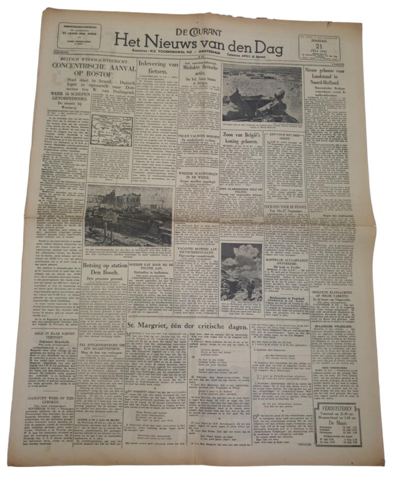 a Dutch ww2 newspaper the 