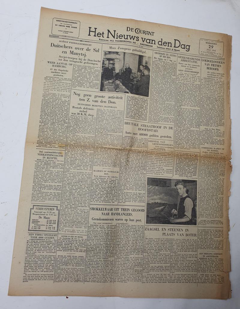 a Dutch ww2 newspaper the 