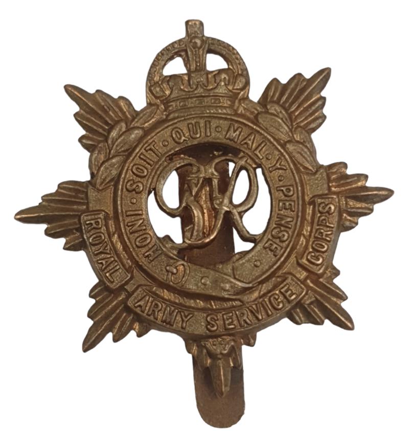 a british ww2 Royal Army Service Corps Cap Badge