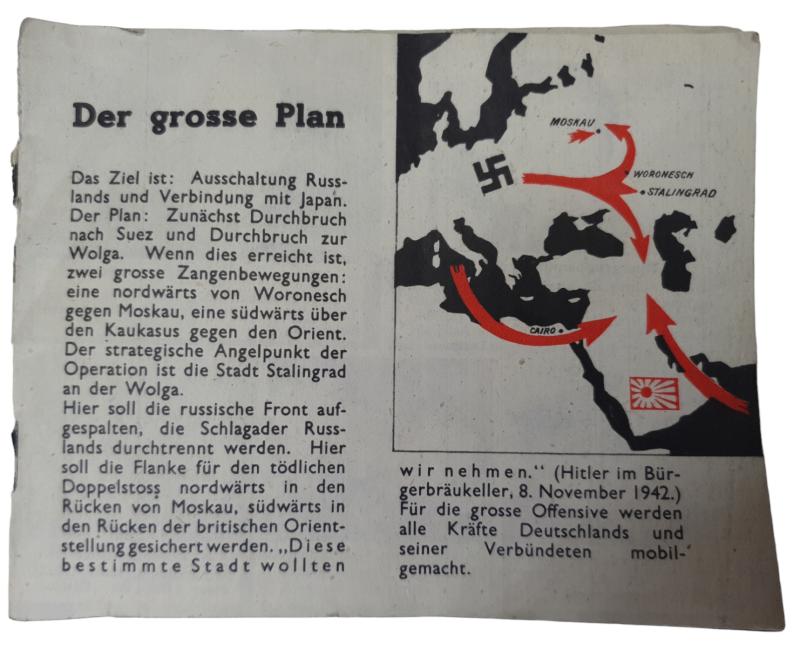 a american ww2 propaganda drop flyer
