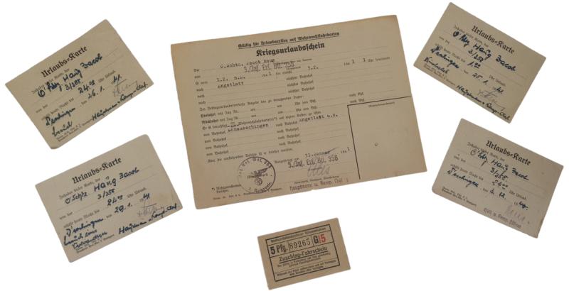 A german ww2 Kriegsurlaubschein  