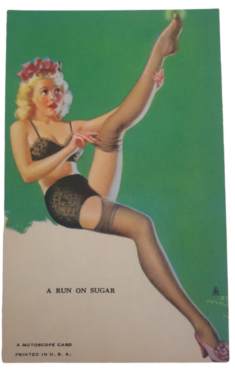 american ww2 period pin up post card