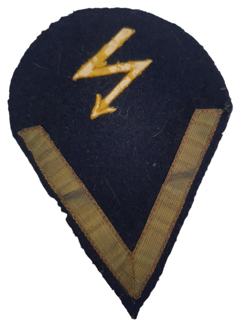 A kriegsmarine ww2 rank-chevron signal gefreiter patch