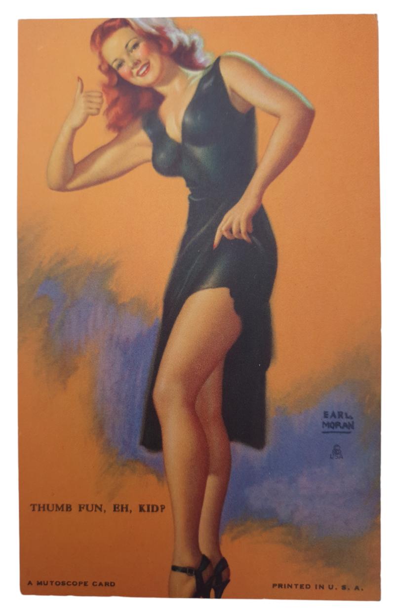 american ww2 period pin up post card