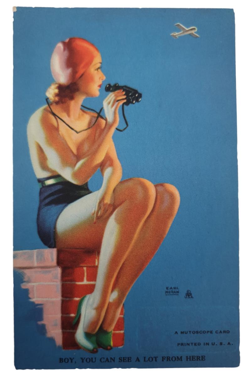 american ww2 period pin up post card