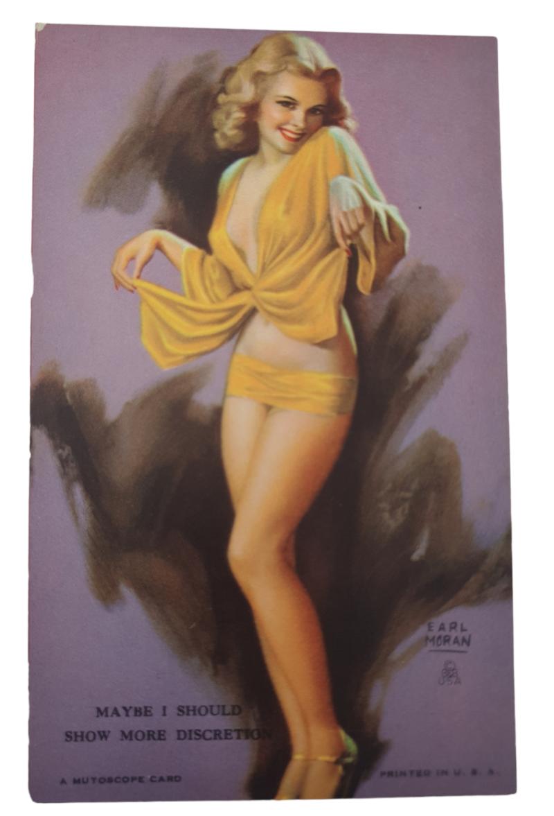 american ww2 period pin up post card