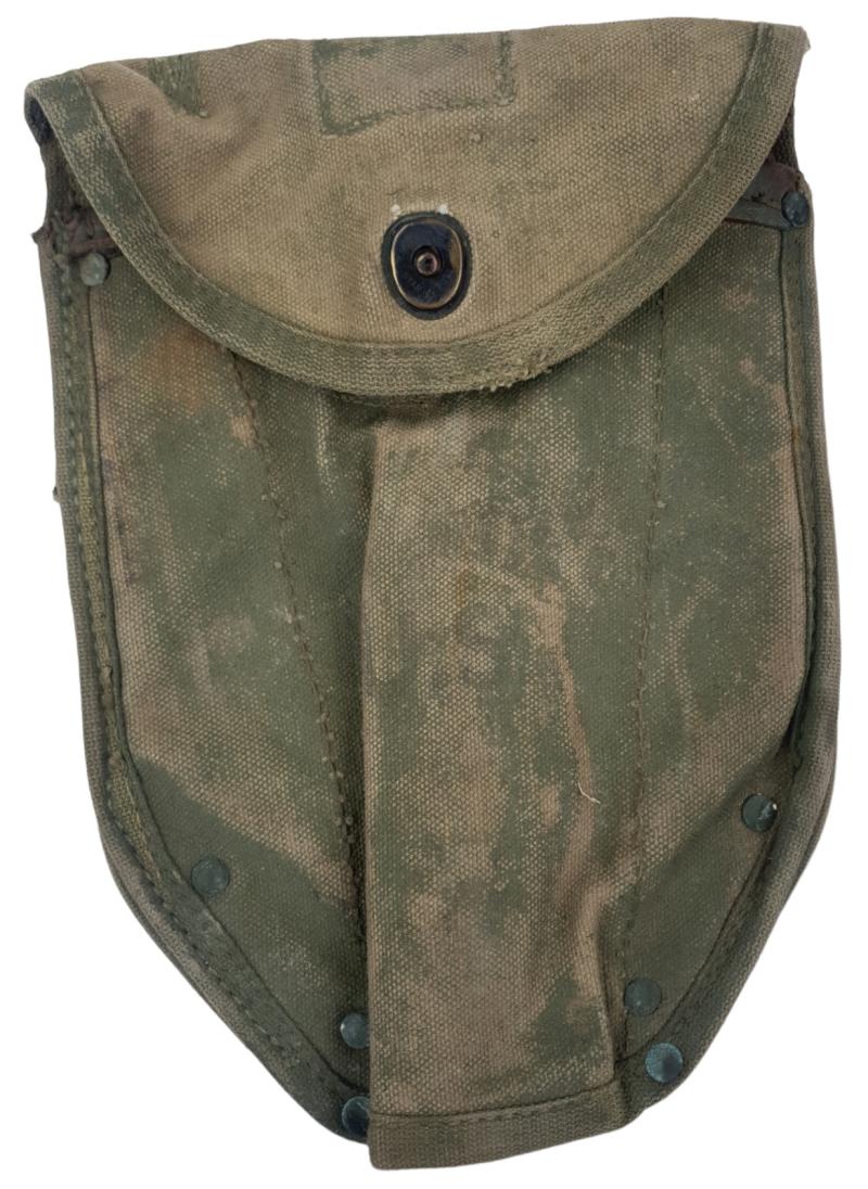 a american ww2 shovel cover in camouflage