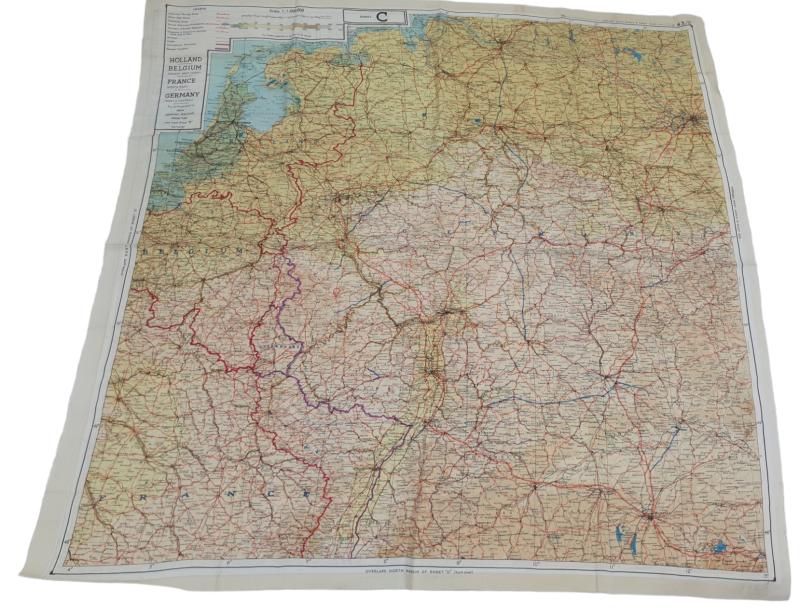 a rare  ww2 silk escape map