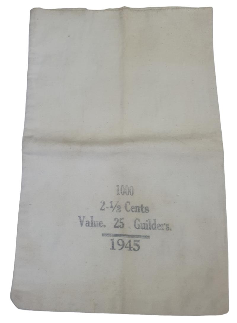 a 1945  American / Dutch money bag