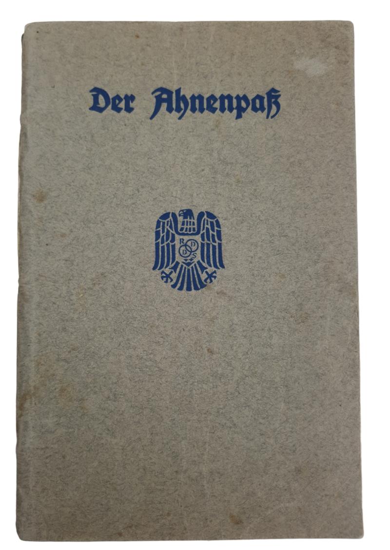 A german 1930 period family lineage booklet