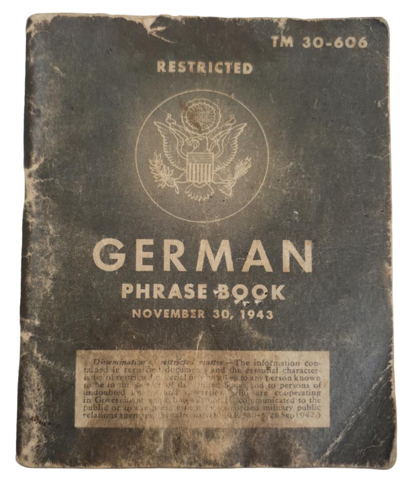 a american ww2 period german translation booklet