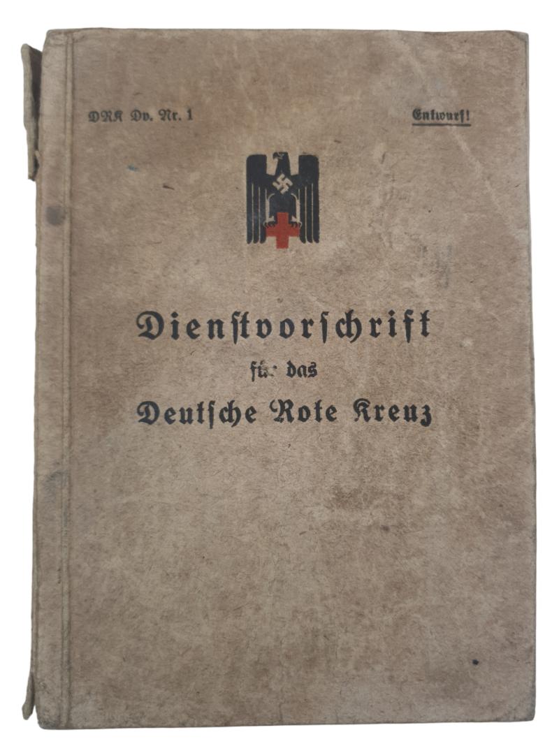 A german ww2 pocketbook service regulations for the red cross