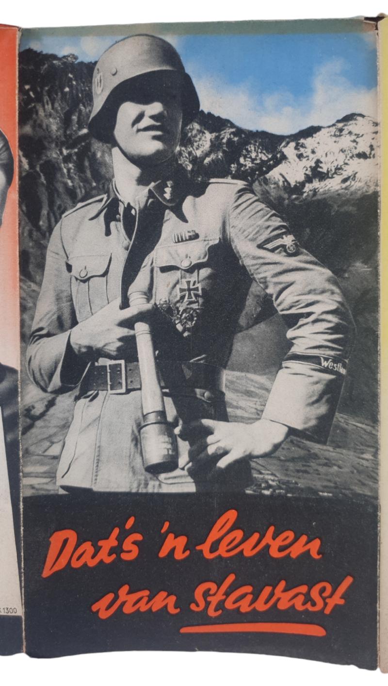 a original waffen ss dutch recruitment flyer