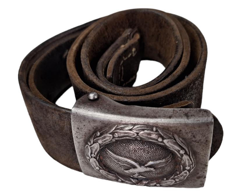 a luftwaffe leather belt  with buckle