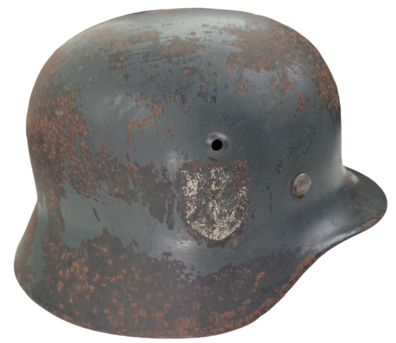 a ss m35 helmet without a liner