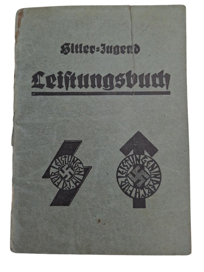 a german ww2 hitler youth performers booklet