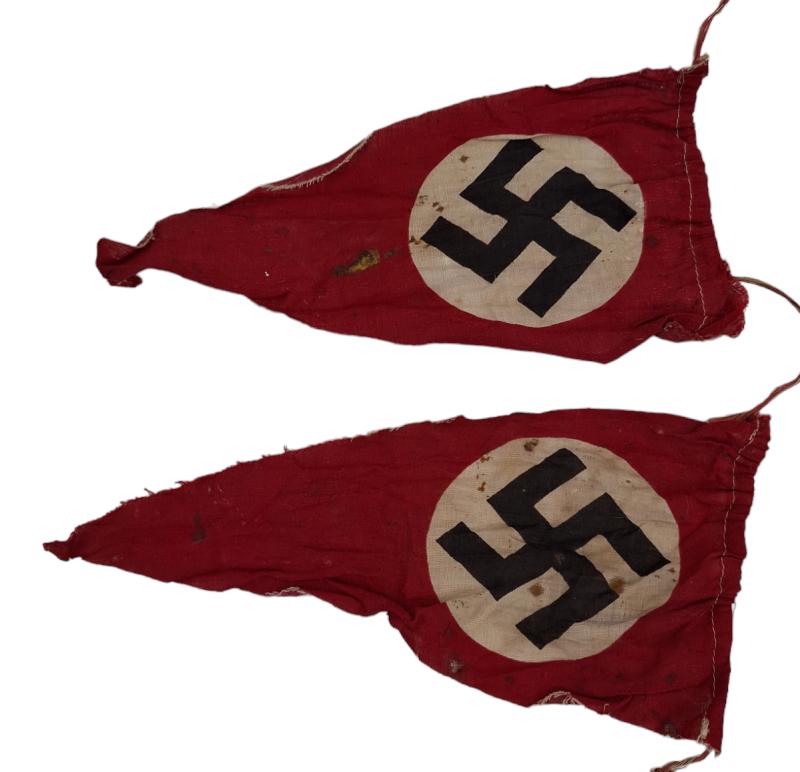 2 German ww2  Nazi party flags