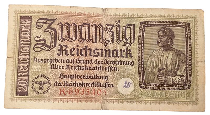 A Germany ww2 period 20 Reichsmark