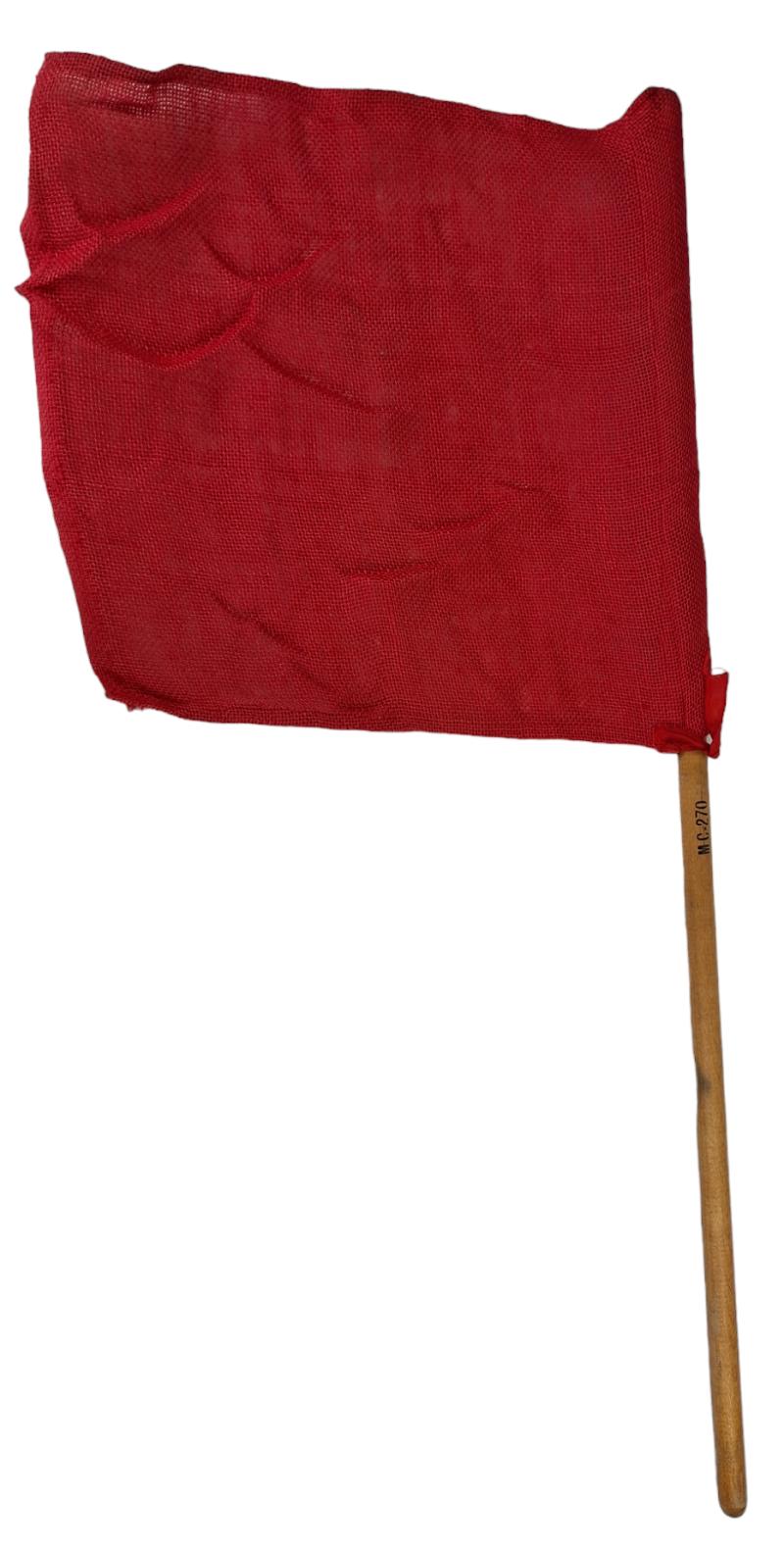 A us ww2 traffic controller flags bag with flags