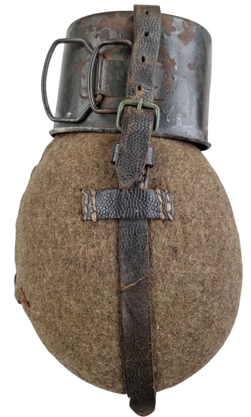 A Wehrmacht M31 Canteen with steel cup