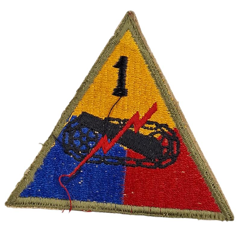 a us 1 th Armored Division patchn