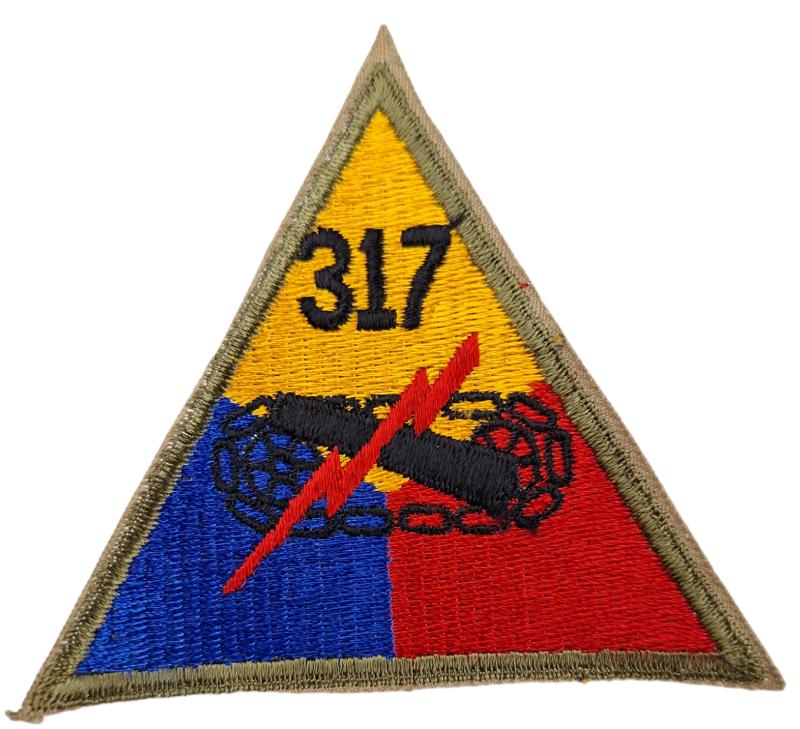 an us 317 th Armored Division patch