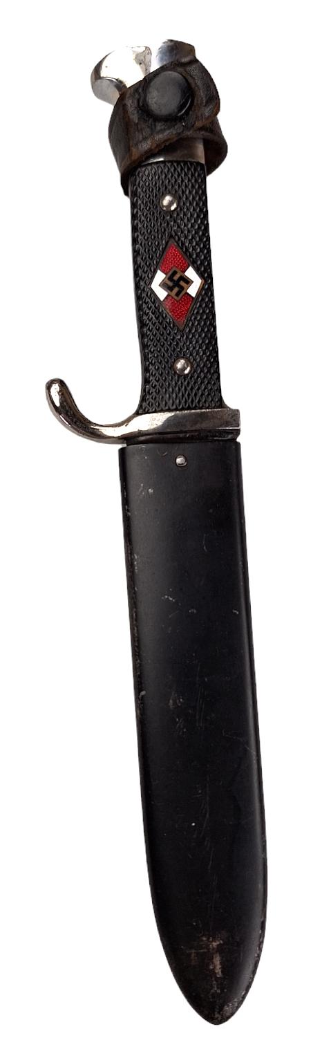 a German WW2 Hitler youth knife marked with rzm 