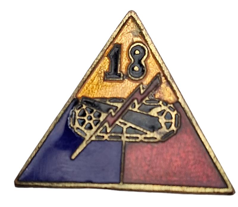 a postwar 18 Armored Division pin