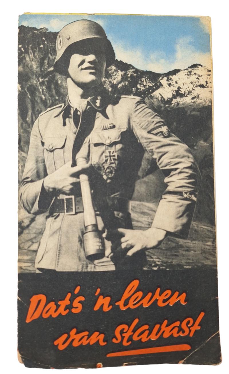 a original waffen ss dutch recruitment flyer