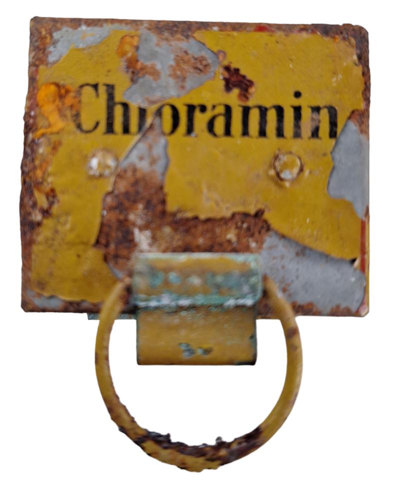 a wehrmacht chloramin metal tin  for medical field hospital  box