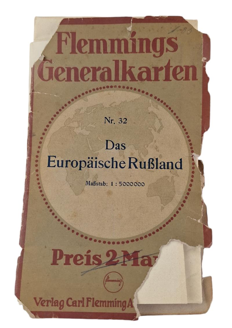 A 1910/1914 flemmings generalkarten nr 32 das europäische rubland