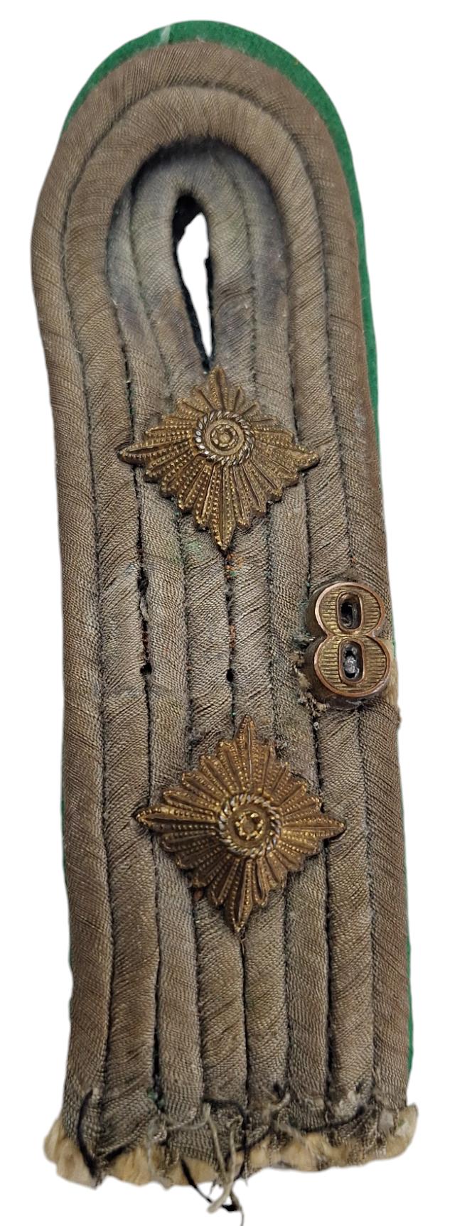 a ww2 german  Hauptmann in the    gebirgsjager shoulder board