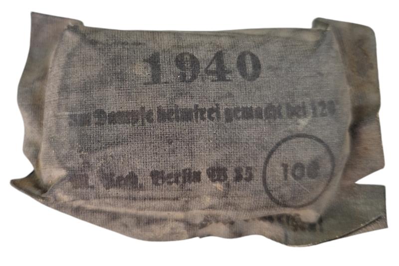 a wehrmacht bandage in rubberised package