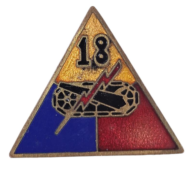 a postwar 18 Armored Division pin