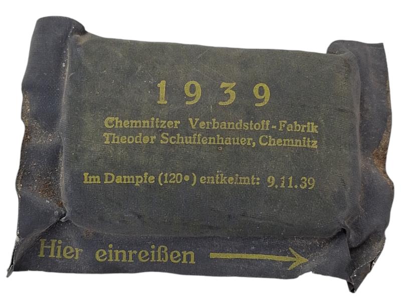 a wehrmacht bandage in rubberised package